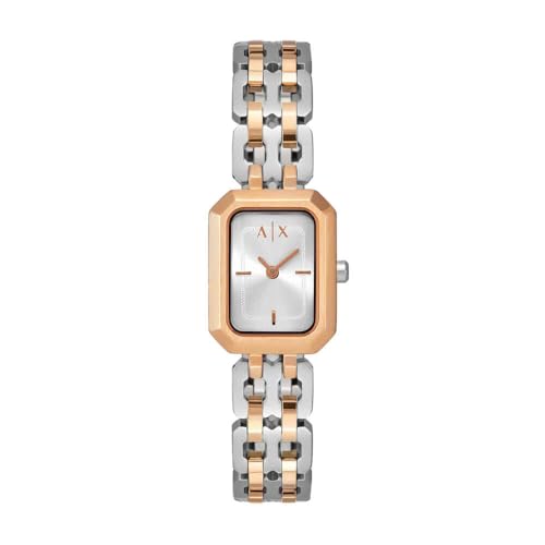 Armani Exchange Montre pour Femmes, Mouvement à Quartz à Deux Aiguilles et boîtier de 27 mm avec Bracelet en Acier Inoxydable