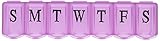 Apex 7-Day Ultra Bubble-Lok Pill Organizer (Large, Translucent Pink)