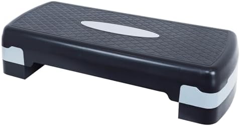 Plateforme Step Aérobic Signature Fitness - Ajustable, Grise, 18x11x6 Pouces
