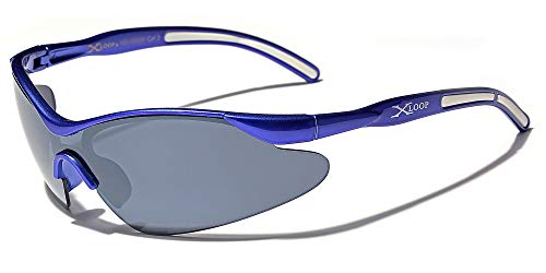 X LOOP Half Frame Kids Boys Sunglasses Age 4-12 Sport Performance Cycling Baseball Running