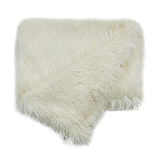 Couverture pour chien chat chiot tapis de couchage chaud blanc