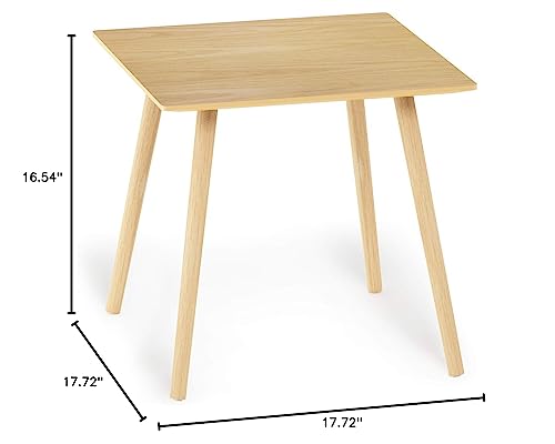Image of Furinno Small End Table, Square, Oak