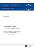 Die Benannte Stelle im Medizinprodukterecht: Rechtsstellung und Einbindung in die Verwaltungsstruktur sowie Amtshaftung (Europäische Hochschulschriften Recht, Band 5864)