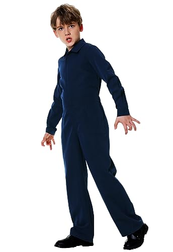 Arankhiger Kinder Halloween Killer Arbeitskleidung Marine Overall Jungen Scary Outfit 152