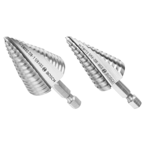 Bosch IMSDC002 2 pc. High-Speed Steel Impact Tough™ Turbo Step Drill Bit Set