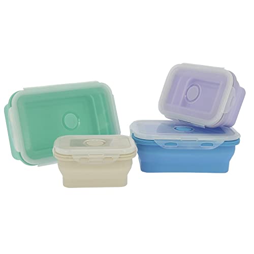 Incasa - Lot de 4 boîtes de cuisine rétractables INCASA