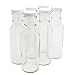 Clear Glass Beverage/Sauce Bottles, 12 Oz - Pack of 6
