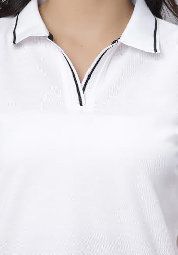 Image of Wear Your Opinion Women's S to 5XL Plus Size PQ Polo Collar Neck Style Midi Tshirt Dress