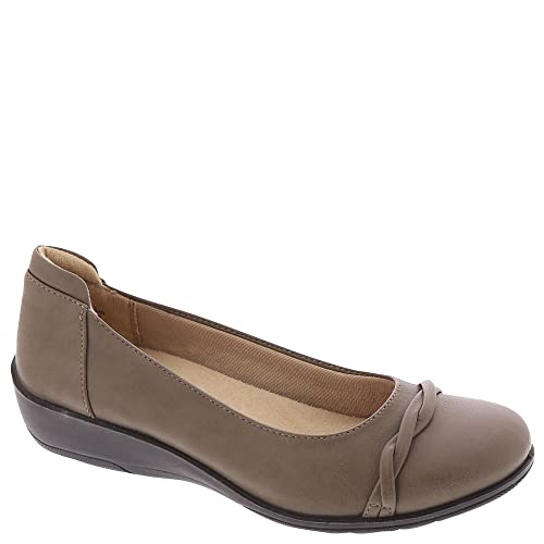 LifeStride Impact Womens Slip On 12 BM US Taupe