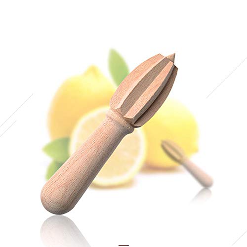 Zezego Aiguille de Citron, cône de Citron en Bois portatif Presse-Agrumes en Bois Massif Aiguille de Citron Gadgets Faits à la Main de Cuisine Cover