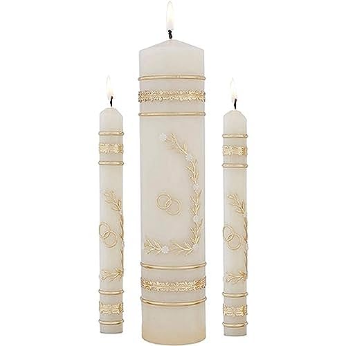 CB Church Supply Hand Crafted Wedding Candle Set by Will