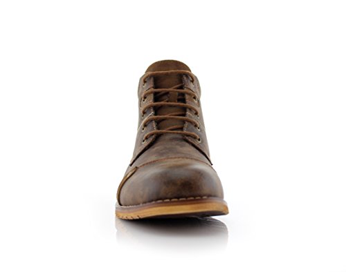 Image of Ferro Aldo Men's Ankle Boots | Lace-Up Cap Toe Chukka Style Dress Boot | Casual Fashion for Work