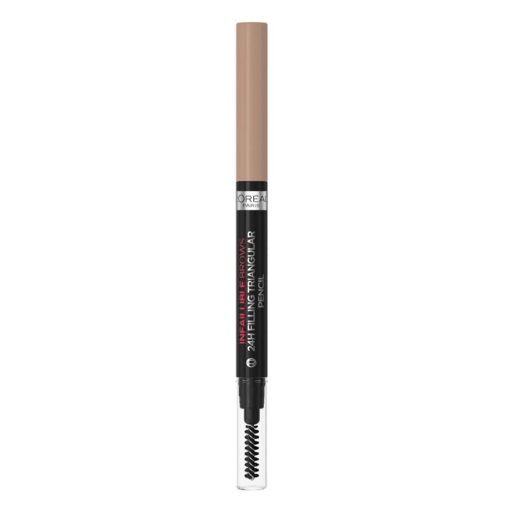 L'Oreal Paris Eyebrow Liner, Brow Filling Triangular Pencil, Natural Matte Finish, With Spoolie Brush, Up to 24H Wear, Infallible 24H, 5.23 Auburn