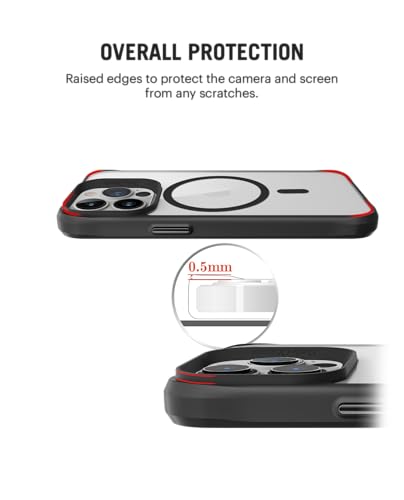 Image of DailyObjects Polycarbonate Case for iPhone 14 Pro Max Compatible with Mag-Safe Wireless Charging, Hybrid Clear Slim Shockproof Back Cover