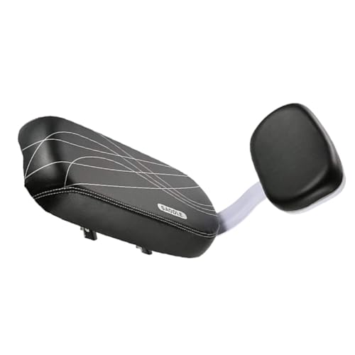 Asiento trasero para bicicleta infantil con respaldo cómodo de PU