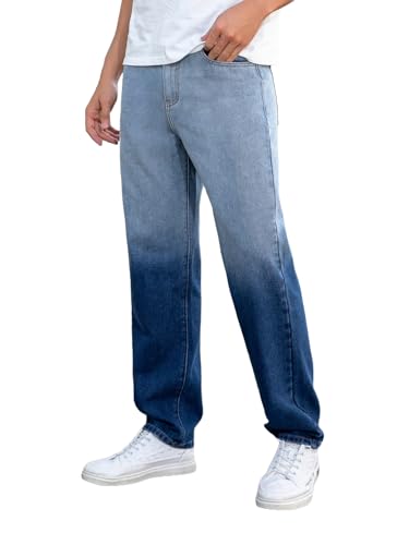 Image of URBAN POCKETS Jeans for Men | Relaxed Fit | Baggy Wide Leg | Streetwear Denim | Everyday Comfort (U-22)