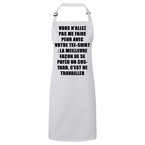 Tablier Cuisine Premium Emmanuel Macron Humour pour cuisiner avec dérisions