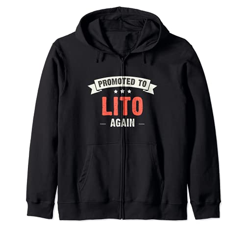 Lito: Nuevo - Promocionado a Lito de nuevo Sudadera con Capucha