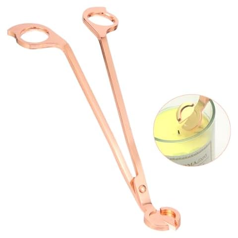 Lucklybestseller Candle Wick Trimmer, Candle Cnuffer Long Handle, Polished Stainless Steel Wick Clipper Cutter Scissors, Candle Accessory Set Cover
