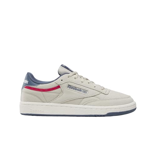 Image of Reebok Kid's Club C Sneaker, Sport Beige /Shadow /Energy Red, Big Kid 5.5