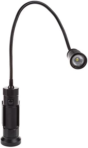 Stalwart Lamp, CREE LED Work Light with 550 Lumen, Two Magnet Bases and Flexible Gooseneck for Desks, Reading and Workbench (Black)