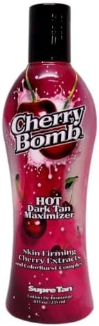 Supre Cherry Bomb Red Hot Dark Accelerator Tanning Lotion 8 oz.