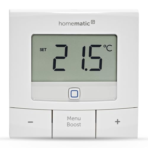 Homematic IP Smart Home Wandthermostat – Basic, digitales Thermostat für Heizkörper mit/ohne...