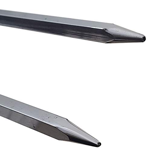 Espeto Duplo Alumínio Lâmina Quadrada 95cm Churrasco Carne