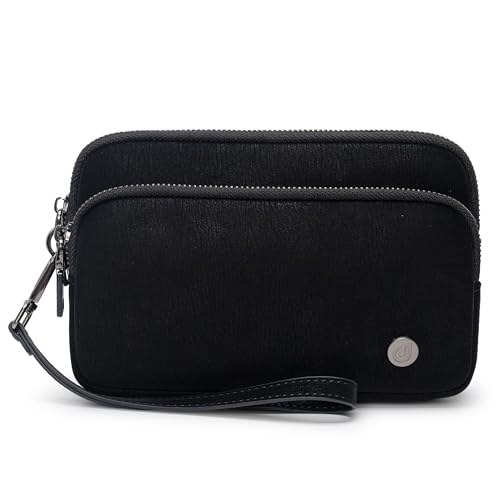 Dorefala Wristlet Purses for Women, Small Vegan Leather Wallet with