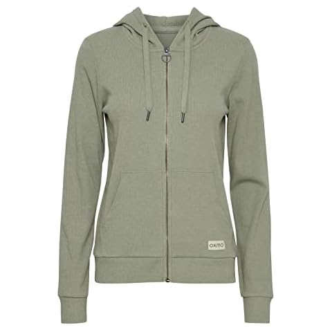 OXMO OXLova Damen Sweatjacke Kapuzenjacke Hoodie mit Kapuze Cover