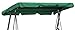 QUICK STAR Copertura Dondolo 3 Posti 200 x 145 cm Verde Impermeabile | Tettuccio per Altalena da Giardino | Telo Ricambio Universale | Tetto UV 50