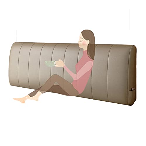 Haipeng Bedside Bed Backrest Cushion, Soft Does Not Collapse Headboard Bolster, Sponge Filled Reading Pillow For Individual Double Bed, 5 Colors (Color : Twilight Gray, Size : 90X6X60Cm) #TOP3