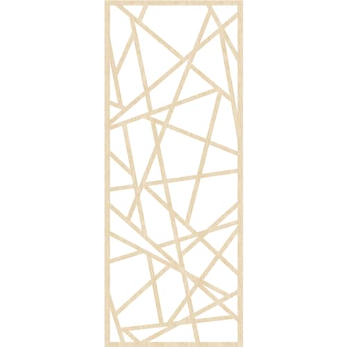 Image of Conway Decorative Pierced Fretwork Wood Wall Panels, 33 3 /8 inchW x 84 3 /8 inchH x 3 /8 inchT, Birch