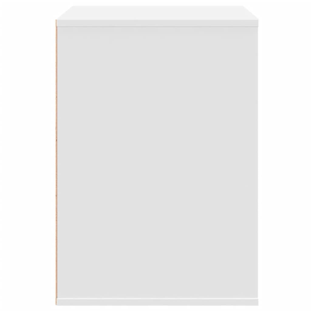 Homgoday Armadio Mobili Ufficio, Cassettiera Bianca 80x41x58 cm in Legno Multistrato, Arredo Armadio Mobili Ufficio, Mobiletto Portaoggetti Ripiani Salvaspazio Mobiletto Armadio di Stoccaggio