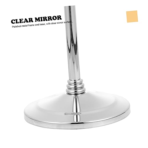 ADOCARN 1pc Vanity Mirror Travel Makeup Mirror Standing Magnifying Women: Double Sided 10x Vanity Cosmetic Tabletop Handheld Mirror 2 Sided Swivel Personal Table Mirror Glass Chic - Image 6