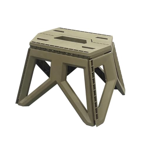 Alipis Taburete Portátil de Camping y Pesca Banqueta Ligera de Plástico PP Resistente para Adultos Asiento Compacto para Exterior Jardín y Picnic
