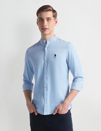 Image of U.S. POLO ASSN. Men's Cotton Slim Fit Shirt