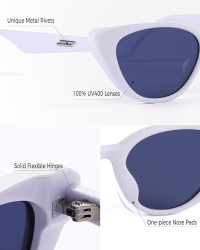 Trendy Cat Eye Sunglasses for Women Men, Retro Chic Style UV400 Protection Designer Sun Glasses3