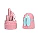 Ensemble de Soins des Ongles pour bébé, kit de toilettage en Acier Inoxydable ABS pour manucure Kit d'ongles Ergonomique pour bébé Lapin Mignon avec Pince à épiler pour Les Nouveau-nés en