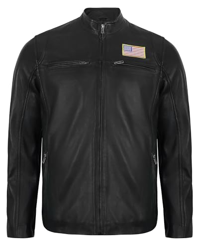 Mens Leather Jacket - Real Lambskin Quilted Motorcycle Style Leather Jackets For Men3
