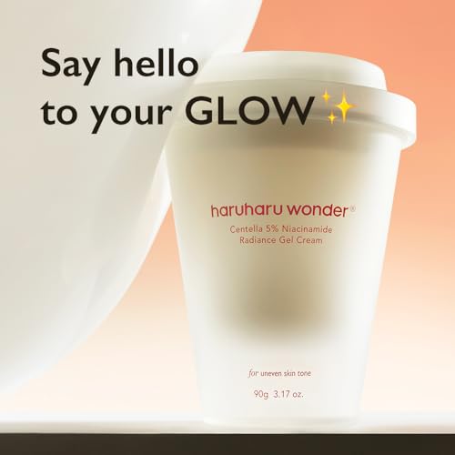 Image of HARUHARU wonder Centella 5% Niacinamide Radiance Gel Cream, Hydrating & Soothing, Ultra-Lightweight, Improves Skin Tone, Pore Minimizer, Oil Control, For All Skin Types, 90g