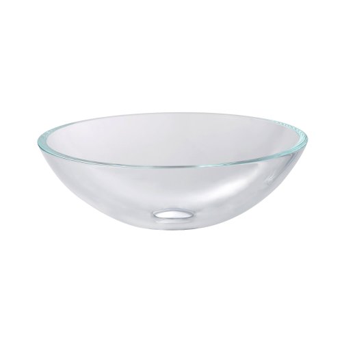 Kraus Gv-100-Sn Crystal Clear Glass Vessel Bathroom Sink With Pu-Mr Satin Nickel #TOP23