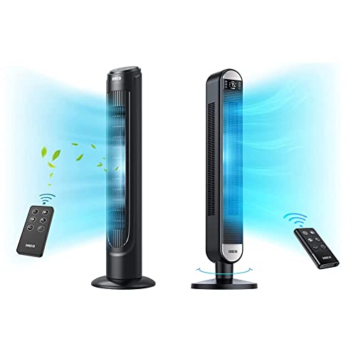 Dreo Cruiser Pro Tower Fan 90° Oscillating Fans & Tower Fan With Remote, 90° Oscillating Bladeless Fan, 42 Inch, Quiet With 6 Speeds, Large Led Display, Touchpad, 12H Timer #TOP22