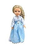 American Fashion World Ice Princess Inspired Dress for 14-Inch Dolls | Premium Quality & Trendy Design | Dolls Clothes | Outfit Fashions for Dolls for Popular Brands