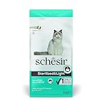 Schesir, Cibo Secco per Gatti Adulti Sterilizzati o in Sovrappeso Linea Light al Gusto Pesce, in Crocchette - Formato Sacco da 10 kg