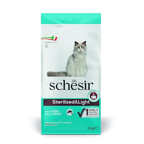 Schesir, Cibo Secco per Gatti Adulti Sterilizzati o in Sovrappeso