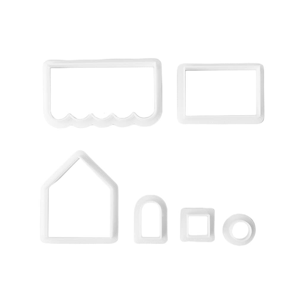 carotoe Christmas Cookie Pastry Embossing Mold Stamper House Kitchen Baking Biscuit Fondant Decorating Tools Cookie Stamps for Baking