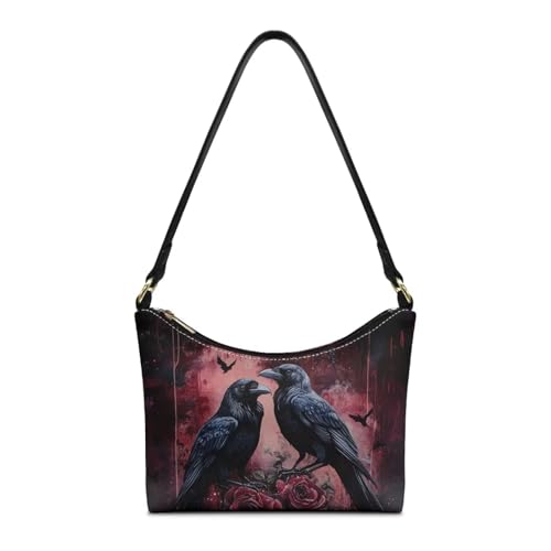 Image of Handbag for Women Leather Underam Shoulder Bag with Zipper Fashion Work Purse Waterproof Travel Wallet