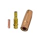 3Pcs 15AK Welding Torch Consumables Nozzle With Screw Thread Tip Holder Contact Tips 0.6/0.8/0.9/1.0/1.2mm Accessories QIANGHAN (0.8mm)