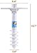 Ohuhu Beach Umbrella Sand Anchor Stand Holder with 5-Spiral Screw, One Size Fits All Beach Umbrella for Sand Heavy Duty Wind (1 Pack)